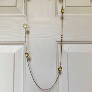 Gold tone with amber stones